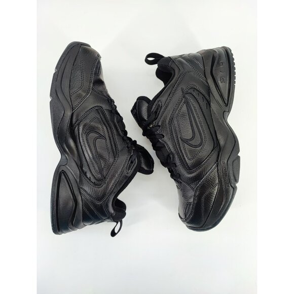 Nike Men's Air Monarch IV Black Leather Training Sneakers Size 8.5 US - Picture 6 of 8